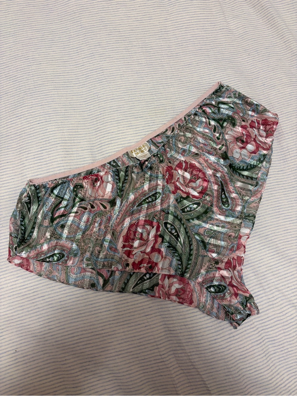 Vintage Victoria’s Secret Gold Label Floral Paisley High-Waist Women’s Bloomers